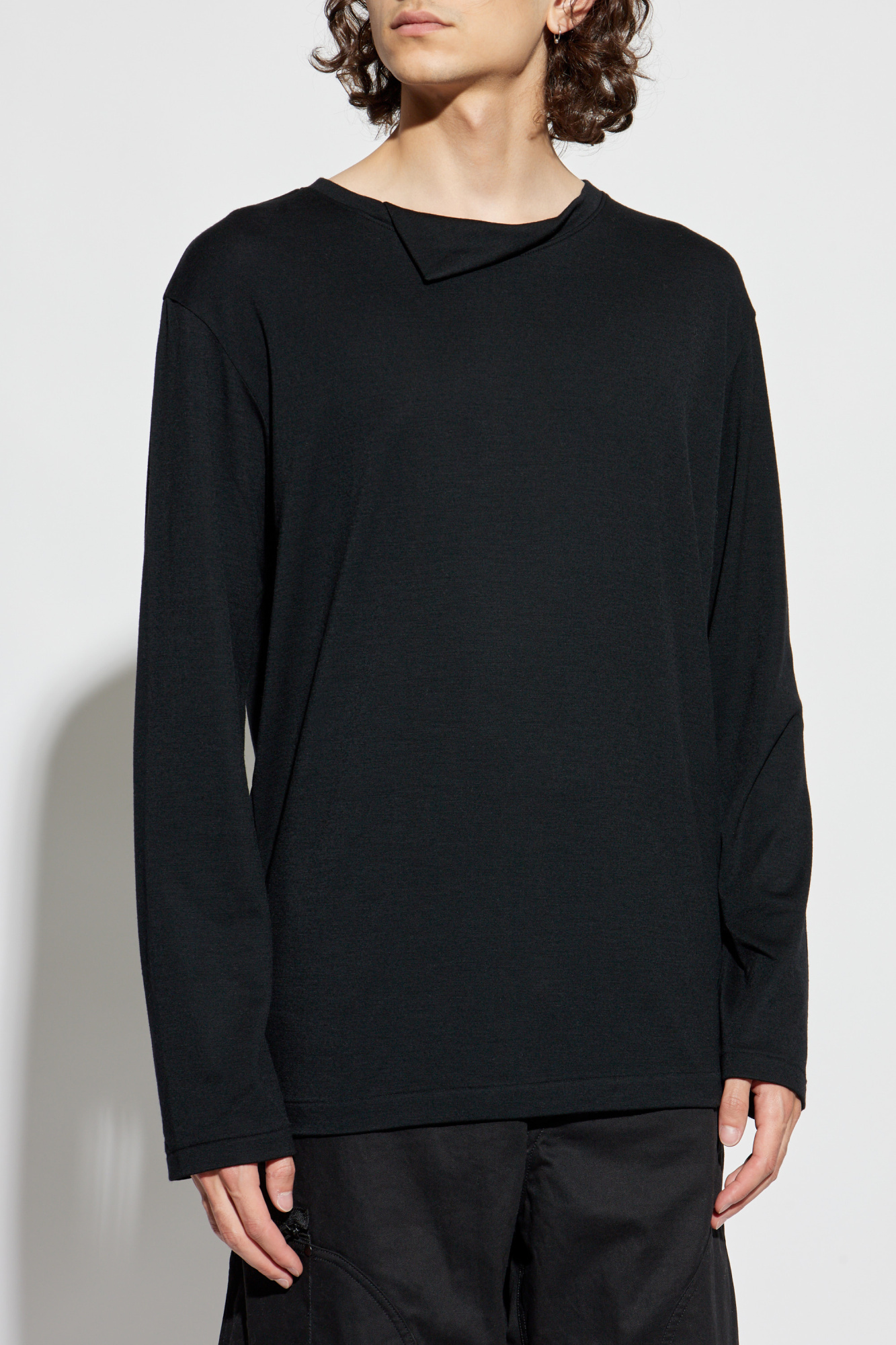 Yohji Yamamoto Wool long sleeve t-shirt | Men's Clothing
